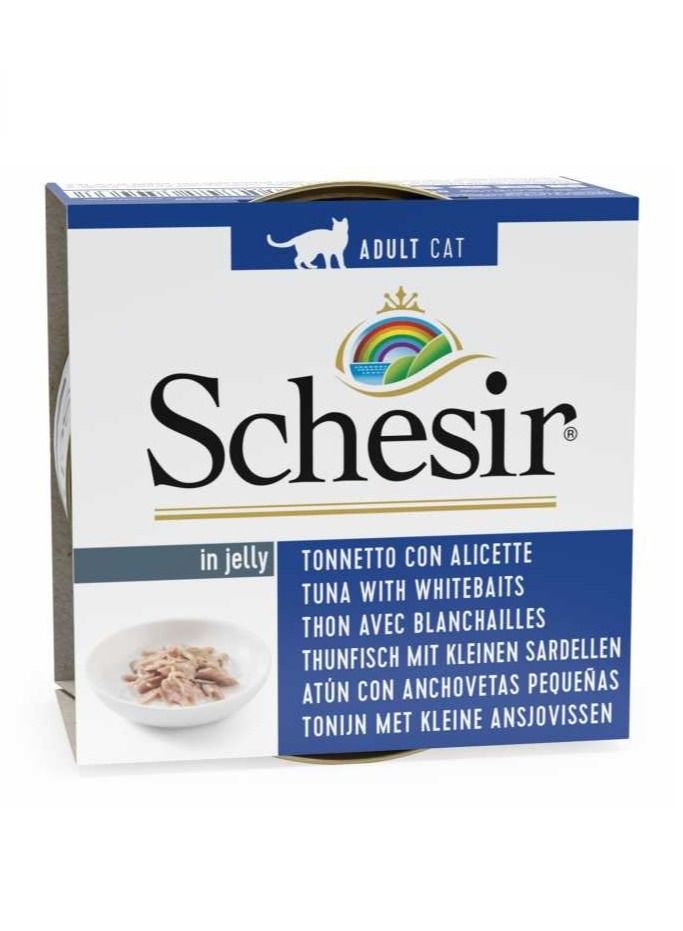 Schesir Jelly Tuna With Whitebaits Cat Wet Food  - Image 1