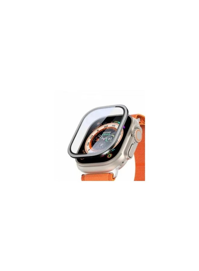 واقي شاشة Dux Ducis من سلسلة Flas لساعة Apple Watch Ultra 1 و2 مقاس 49 مم – أسود