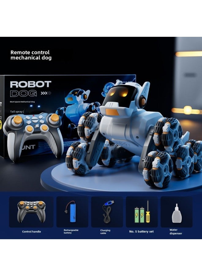 Tao Doodle Children's Remote Control Mechanical Dog Toy Car Double Battle Run Cardin Touch Boy Children's Day Gift-Color:Wireless Remote Control Mechanical Dog  Eight-wheel Attitude Switch A Key Spray-Proportion:3 Groups Of Charging - Image 1