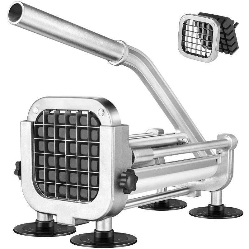 Ruooson French Fry Cutter, Professional Potato Cutter Slicer with 1/2-In Stainless Steel Blades, Great for Whole Potatoes Carrots Cucumbers. - Image 1