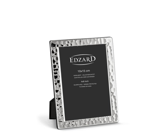 PICTURE FRAME FRAME PHOTO FRAME PAVIA FOR PHOTOS 4 X 6 INCH SILVER PLATED TARNISH PROTECTED