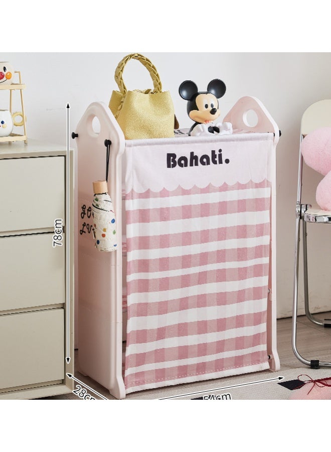 5 Tier Shoe Rack, Free Standing Shoe Storage Organizer with Dustproof Cover, Portable Shoe Cabinet Storage Shelf for Entryway & Closet, 54*28*78cm (Pink) - Image 3