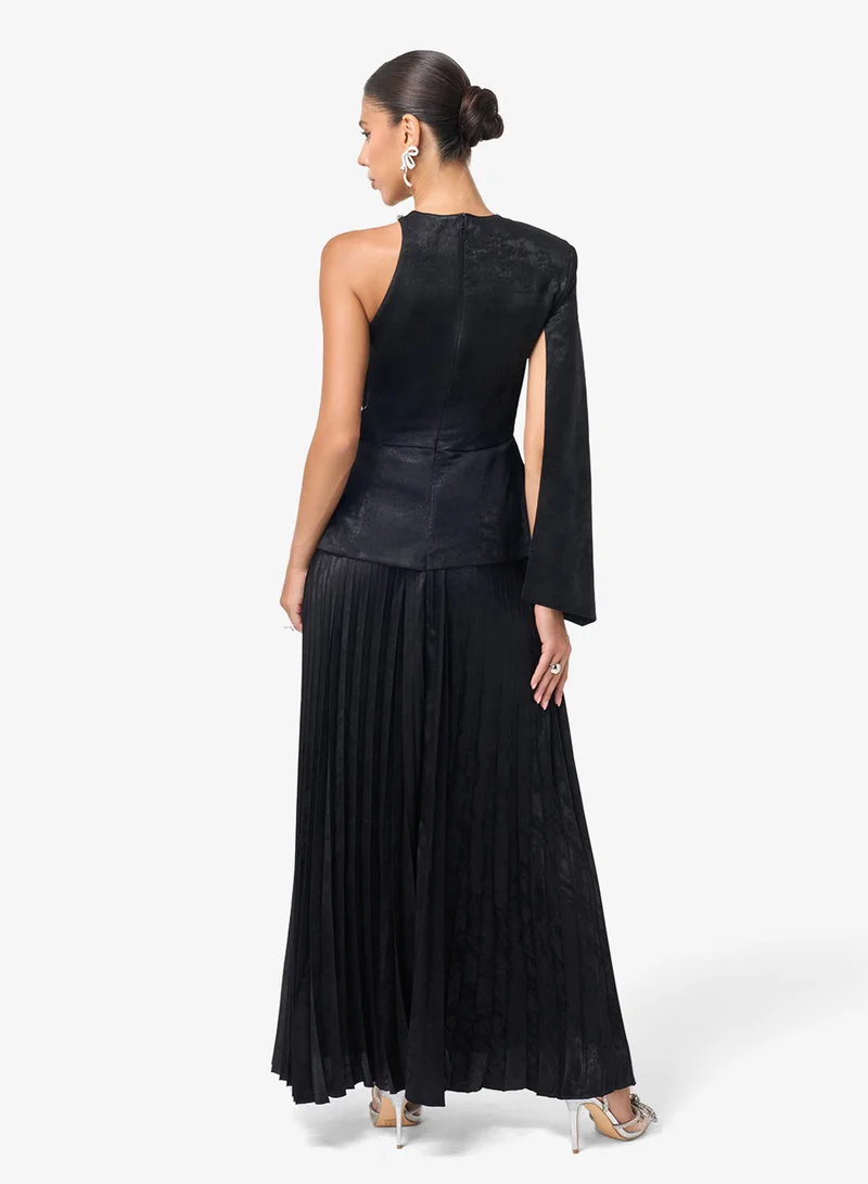 Threadz by Ajooni  One Shoulder Maxi Dress for Women | Best Price UAE