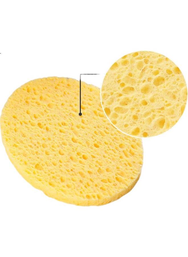 Uplus Honeycomb Deep Cleansing Face Towel, 3 Pieces, Natural Wood Pulp Face Cleansing Sponge For Makeup Removal - Image 3
