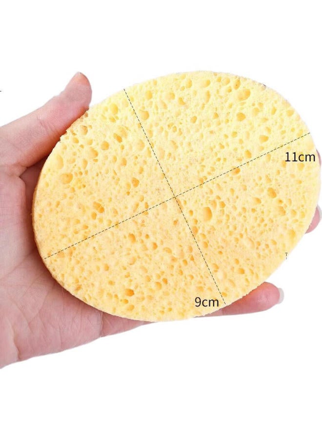Uplus Honeycomb Deep Cleansing Face Towel, 3 Pieces, Natural Wood Pulp Face Cleansing Sponge For Makeup Removal - Image 2