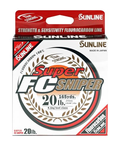 Sunline خط صيد فلوركربون سنلاين سوبر FC سنابر، 20 رطل 165 ياردة، شفاف طبيعي - Image 3