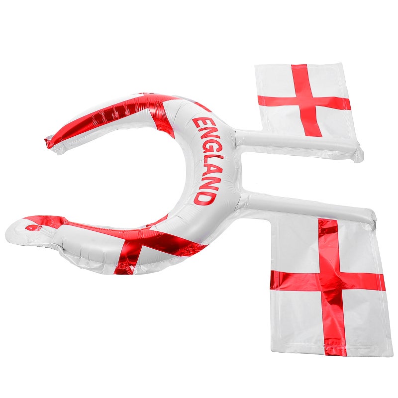 50pcs Football Themed Headbands Inflatable Party Headbands Flag-design Headdress - Image 1