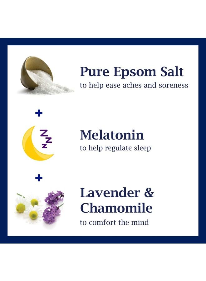 Dr Teal's Foaming Bath with Pure Epsom Salt, Melatonin Sleep Soak with Essential Oil Blend, 34 fl oz (Pack of 4) - Image 3