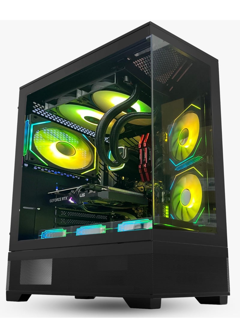NANOTECH - كمبيوتر ألعاب Nanotech - Core i9-14900K، RTX 4070 12GB OC، 32GB DDR5 6000MHZ RAM، 2TB NVME SSD، L240 ARGB COOLER. (إنتل i9-14900K، آر تي إكس 4070) - Image 1