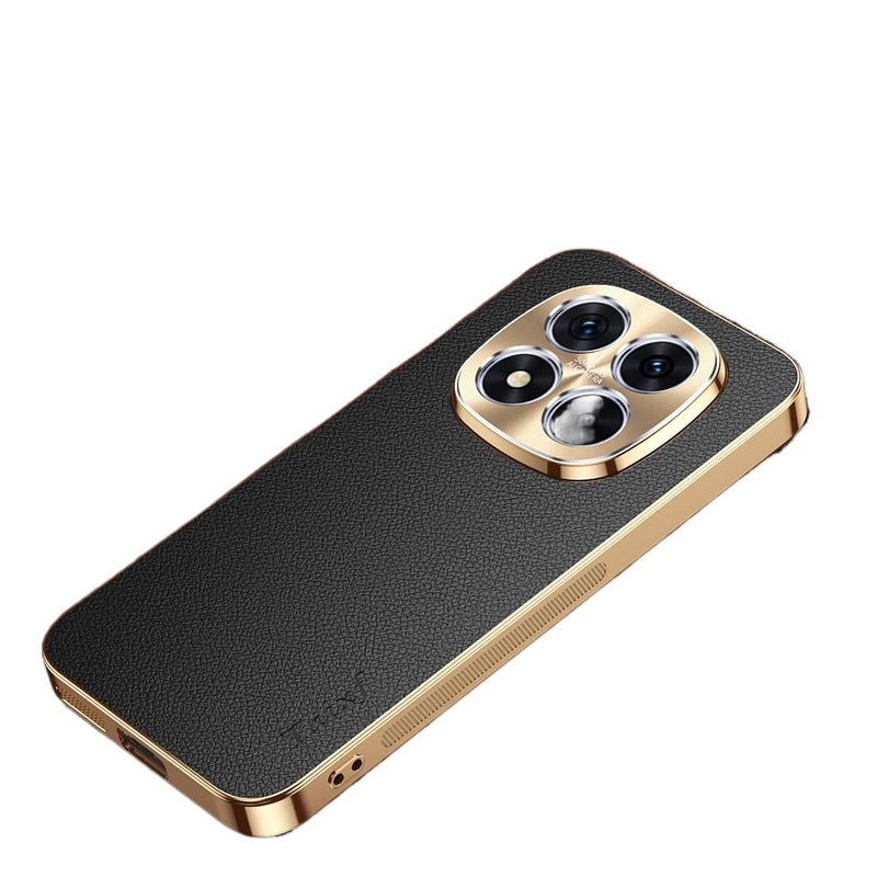 غطاء واقي، حماية من السقوط, ملمس جلد، مقاوم للصدمات لـ Redmi Note 14، أحمر باللون الأحمر - Image 4