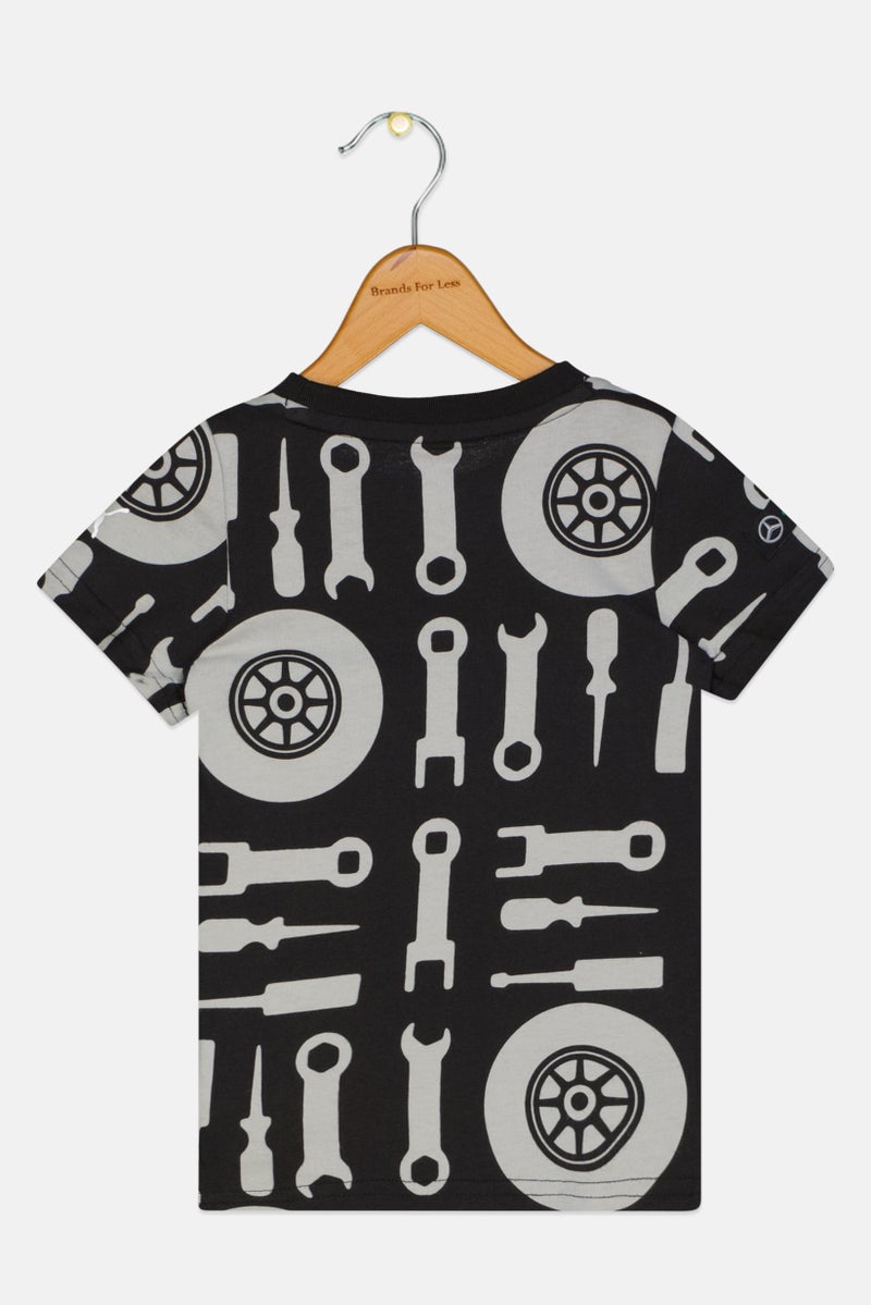 Puma x Petronas Toddlers Boy Allover Print Short Sleeve Outdoor Top, Multicolor - Image 2