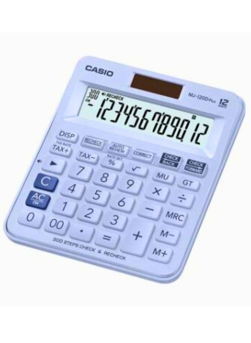 Casio MJ-120D 12-Digit Financial And Business Calculator Blue Color - Image 1