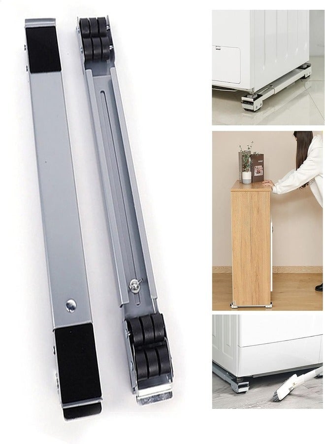 ELTRAZONE Machine Stand Adjustable Moving Roller for Home Appliances Washing Machines Refrigerators Dryers Dishwashers Heavy Power Tools and Equipment with Wheels - Image 1