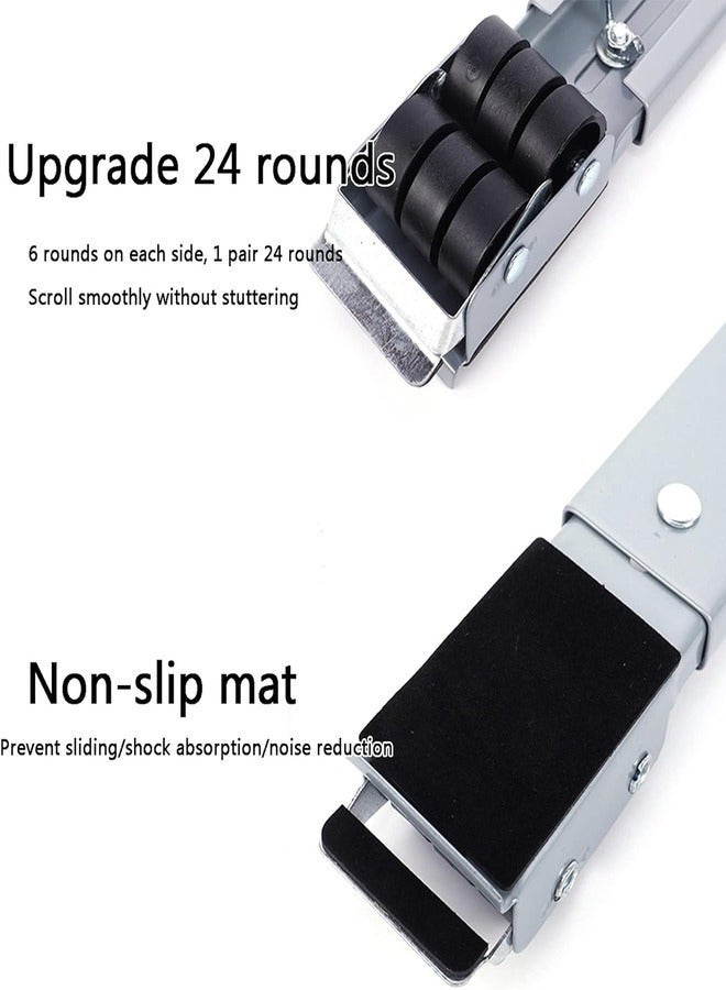 ELTRAZONE Machine Stand Adjustable Moving Roller for Home Appliances Washing Machines Refrigerators Dryers Dishwashers Heavy Power Tools and Equipment with Wheels - Image 2