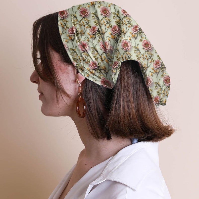 DoreenBeads Bandanas Cotton Head Kerchiefs for Women Multi Purpose Printed Hair Scarf Large Handkerchiefs Headbands - Image 2