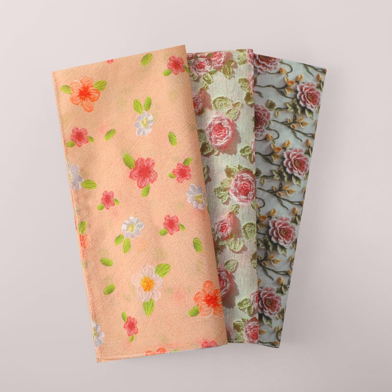 DoreenBeads Bandanas Cotton Head Kerchiefs for Women Multi Purpose Printed Hair Scarf Large Handkerchiefs Headbands - Image 3