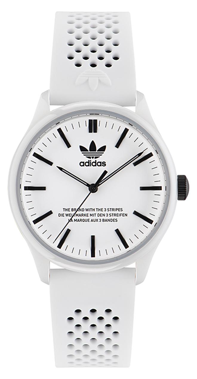 White Ceramic Case White Dial White Silicone Strap