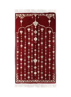 MANASEK Prayer Mat from the Eylul collection with a bag from the local brand Manasek | Original Saudi products | Made of polyester, cotton, and soft chenille fabric, comfortable and practical - 70 x 120 cm  - Image 1