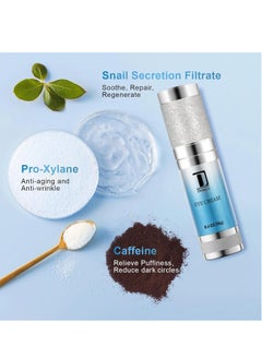 Dongyu Dongyu Anti-Aging Eye Cream for Wrinkles: Under Eye Cream with Snail Mucin Caffeine for Fine Lines Puffiness - Firming Eye Serum for Women  - Image 4