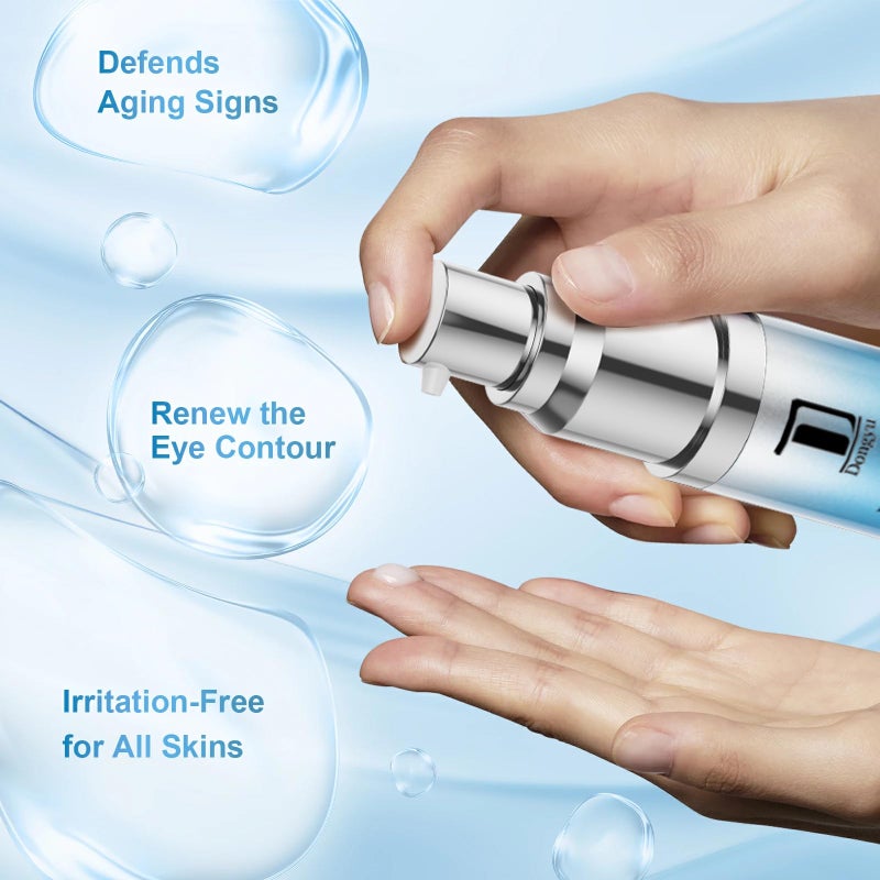 Dongyu Anti-Aging Eye Cream for Wrinkles: Under Eye Cream with Snail Mucin Caffeine for Fine Lines Puffiness - Firming Eye Serum for Women - Image 4