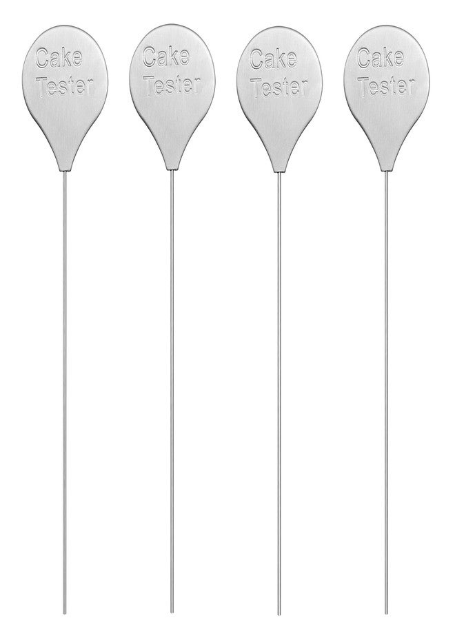 Omesata Cake Tester for Baking, 4 Packs Cake Testers for Baking Doneness and Reusable Cake Testing Stick 7.9 in Stainless Steel Skewer Omesata - Image 1