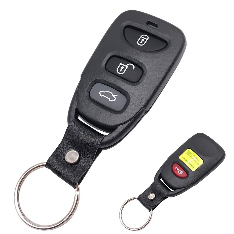 Keyless Entry Remote Key Fob Cover Case fit for 20072010 Hyundai Elantra 20062010 Sonata Tucson for Kia Key Fob Shell 4 Buttons 1