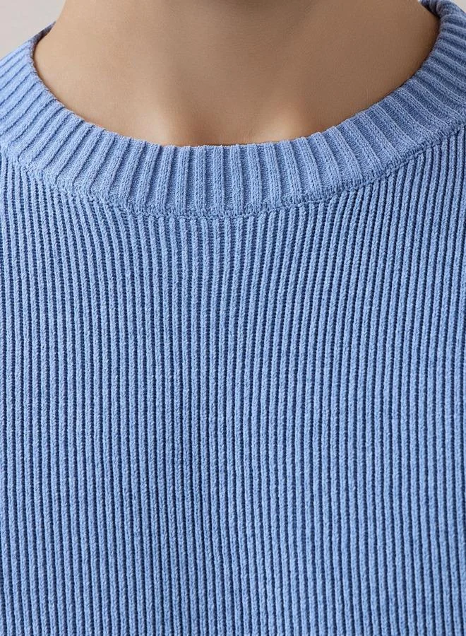 Splash FAV  Men's Crew Neck Textured Sweater for Men | Best Price UAE