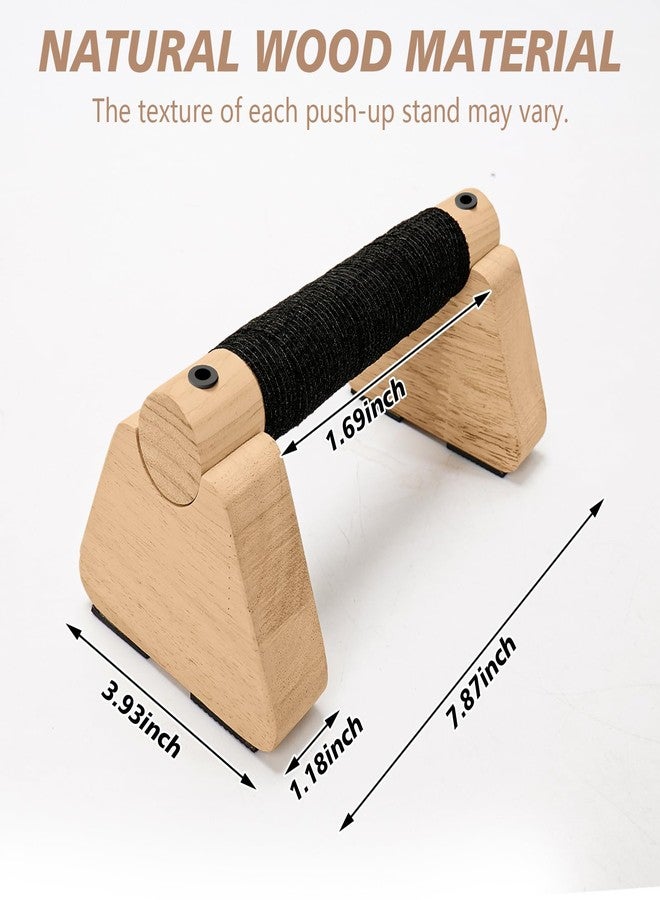 Rolitwils Parallettes Bars - Wooden Calisthenics Equipment for Handstand Training, Push Up Bars & Calisthenics Bar - Handstand Blocks and Pushup Handles for Men (wood, 20cm) - Image 5