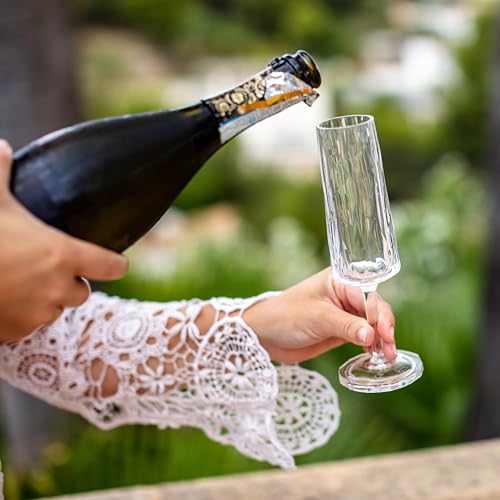 Koziol Wine Glasses Luxury Unbreakable Wine Glasses Set – 2 Pack 3.4 fl oz (100 ml) Crystal Clear Reusable Plastic Stemware – Shatterproof Wine Glasses Set of 2 for Patio, BBQ & Camping - Club No. 14 - Image 4