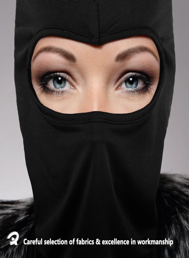 ROXUN Balaclava Ski Mask, Neck Gaiter Motorcycle Scarf, Summer Cooling UV Protector for Men/Women, Black, One Size - Image 5