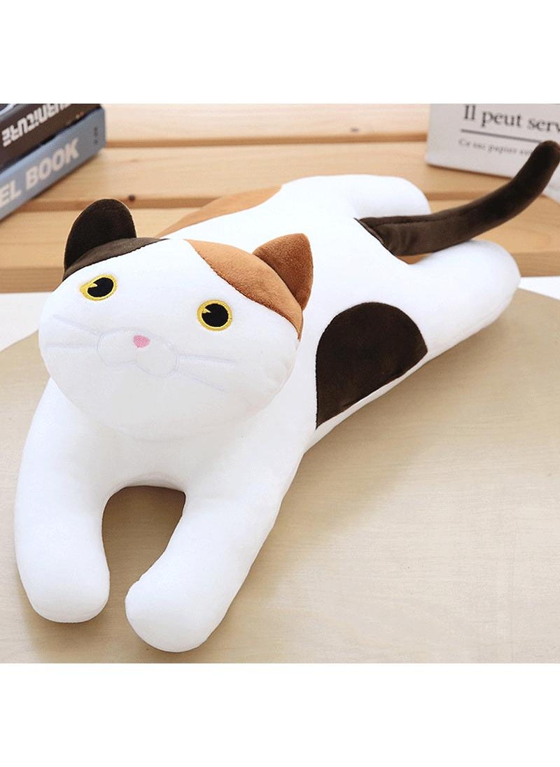 Y&D - Stuffed Kneeling Cat Plush Pillow Toys White 50cm - Image 1