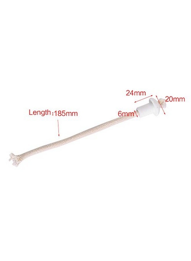 ZERONE Oil Lamps Wicks With Ceramic Holder 28Pcs Torch Wine Bottle Oil Candle Lamp Fiber Glass Heatresistant Kerosene Wick Replacement Fiberglass Tiki Wick For Patio Lightinggarden Light - Image 4