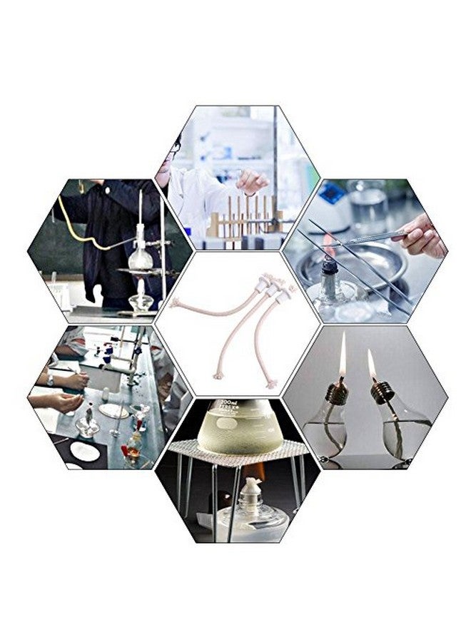 ZERONE Oil Lamps Wicks With Ceramic Holder 28Pcs Torch Wine Bottle Oil Candle Lamp Fiber Glass Heatresistant Kerosene Wick Replacement Fiberglass Tiki Wick For Patio Lightinggarden Light - Image 3