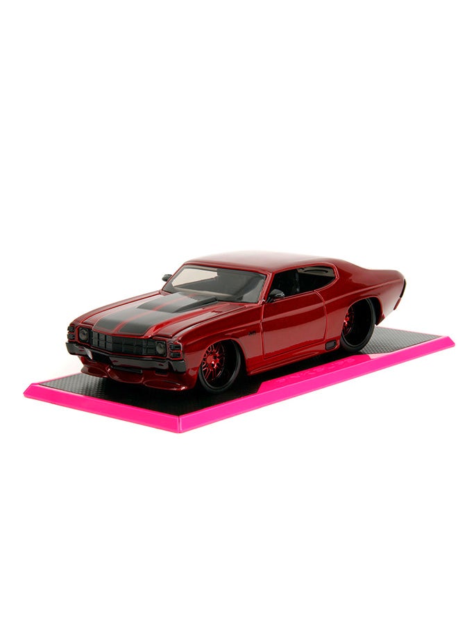 JADA Pink Slips 1:24 - 1971 Chevrolet Chevelle, Die-Cast Car with Base, Toys for Kids and Adults - Image 1