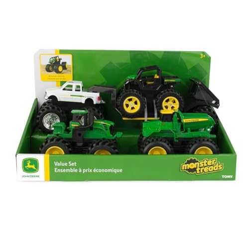 John Deere 5 Inch Monster Treads 4 Piece Bonus Set - Image 1