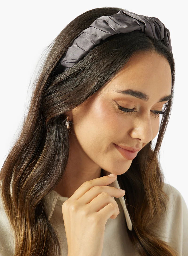 Khizana  Satin Ruched Headband for Women | Best Price UAE