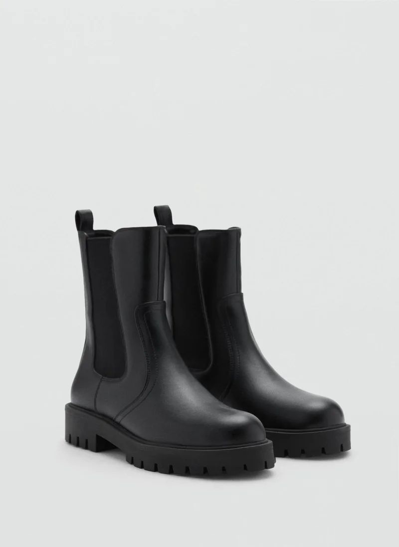 MANGO Casual Track Sole Chelsea Boots