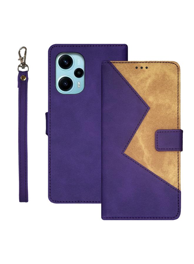Case For Xiaomi Poco F5 5G Two-color Splicing Leather Phone Case