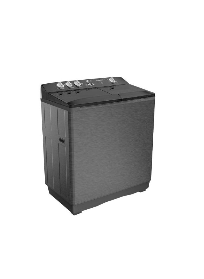 TORNADO Washing Machine Half Auto 10 Kg Silver x Black TVH-HM10TS(SK)  - Image 3
