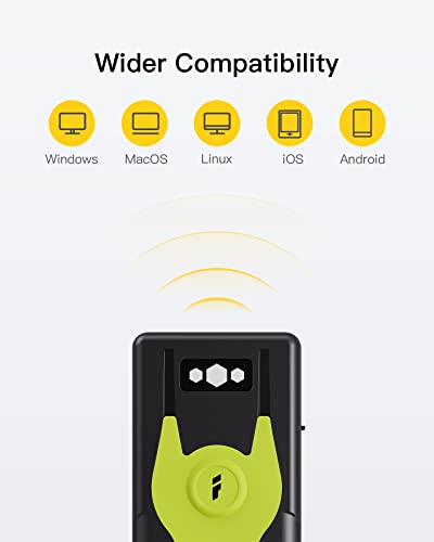Inateck Bluetooth Scanner 2D Barcode Scanner 2.4Ghz USB Adapter, Screen Scanning, Exclusive Shortcuts, BCST-42 - Image 3