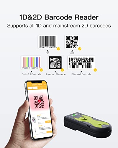 Inateck Bluetooth Scanner 2D Barcode Scanner 2.4Ghz USB Adapter, Screen Scanning, Exclusive Shortcuts, BCST-42 - Image 2