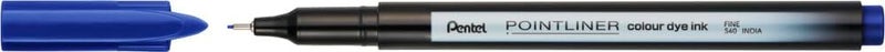 بنتل قلم Pentel S40 Pointliner، حبر ملون، سمك خط 0.4 مم، لون أزرق (قلم واحد) - Image 2