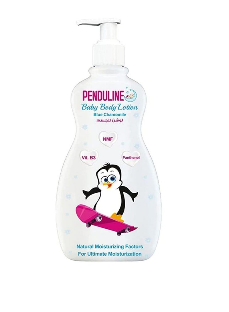 PENDULINE Kids Skin Moisturizing Lotion with Blue Chamomile, NMF, Panthenol, and Vitamin B3 for Daily Care and All Skin Types 200 ml - Image 1