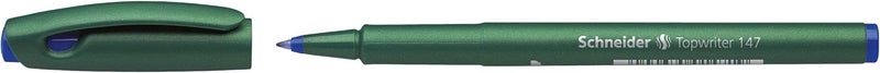 Schneider Topwriter 147 Mint Green Barrel Fiber Pen, Blue - Image 2