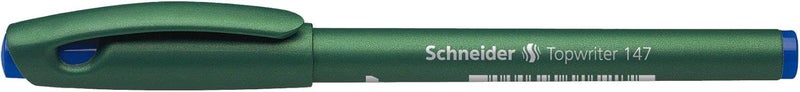 Schneider Topwriter 147 Mint Green Barrel Fiber Pen, Blue - Image 1