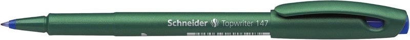 Schneider Topwriter 147 Mint Green Barrel Fiber Pen, Blue - Image 3