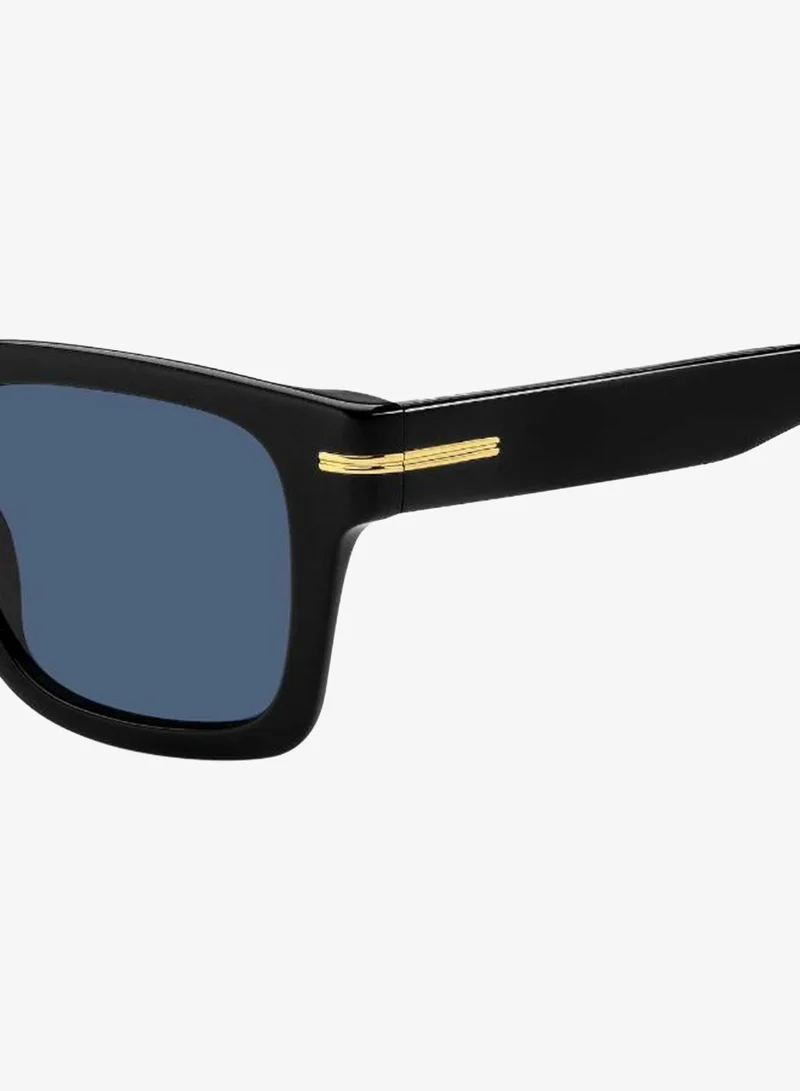 BOSS  Men's UV Protection Sunglasses Boss 1625/S Black 41.4 - Lens Size: 50 Mm for Men | Best Price UAE