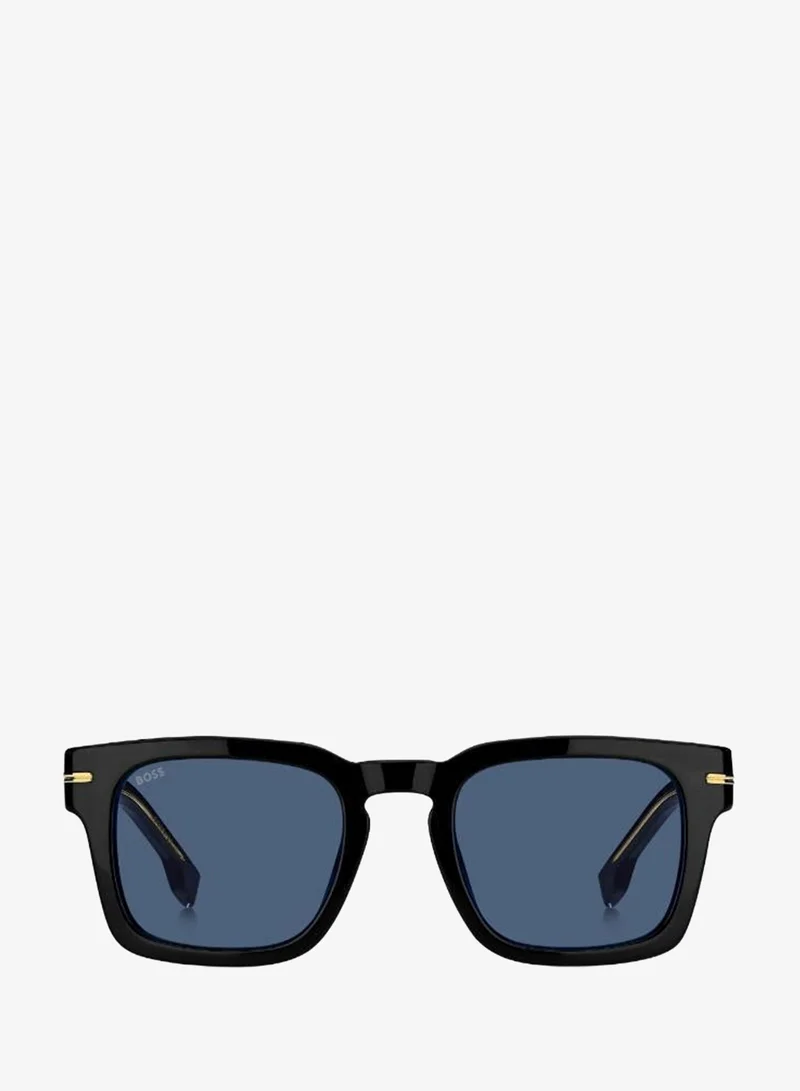BOSS  Men's UV Protection Sunglasses Boss 1625/S Black 41.4 - Lens Size: 50 Mm for Men | Best Price UAE