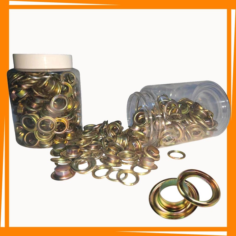 100 Pcs Metal Grommets 19mm Outer Diameter 12mm Inner Diameter Metal Ring for Leather Goods Shoes Grommet Eyelets for Shoes Clothes Handbag Fabric Curtains - Image 4
