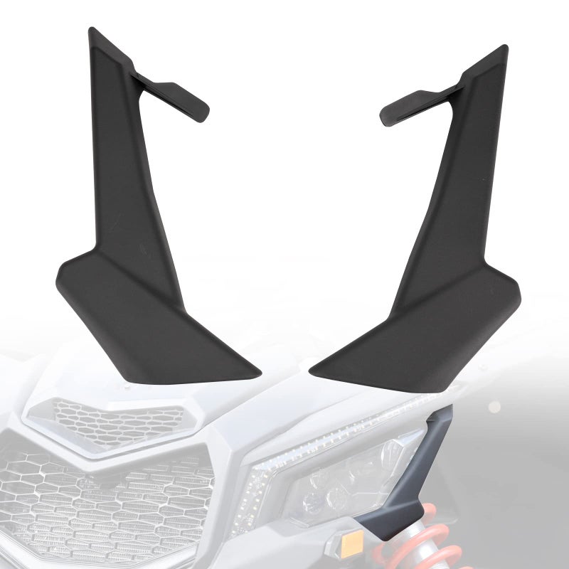 غطاء مصابيح أمامية UTV PRO Maverick X3 الجانبي الأيسر والأيمن غطاء إطار مصباح أمامي لملحقات 2017-2024 2025 CanAm Maverick X3 XDS XRS Max Turbo R استبدال OEM 705010628 705010629 2PCS